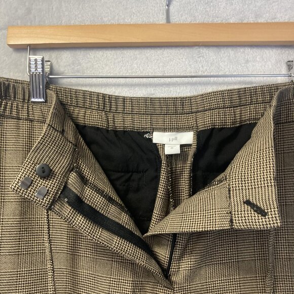 J. Jill Lot of 2 Pants Womens Medium Solid Ponte Slim Leg Brown + Glen Plaid - Picture 11 of 16